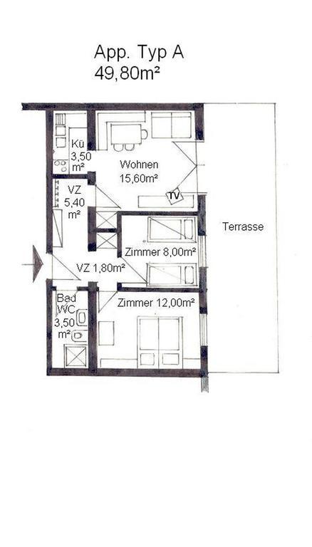 Appartamento Haus Bergblick Bad Kleinkirchheim Camera foto